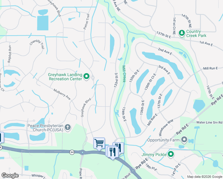map of restaurants, bars, coffee shops, grocery stores, and more near 902 133rd Street East in Bradenton