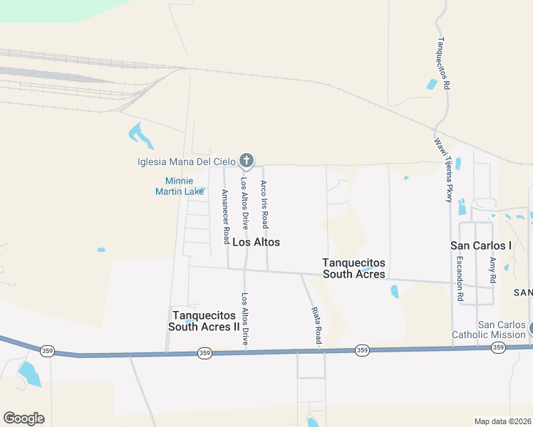 map of restaurants, bars, coffee shops, grocery stores, and more near 243 Arco Iris Road in Laredo