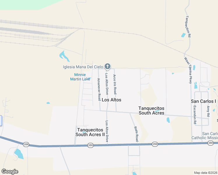 map of restaurants, bars, coffee shops, grocery stores, and more near 243 Arco Iris Road in Laredo