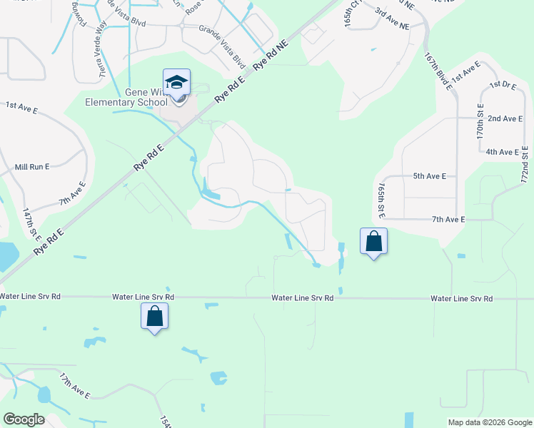 map of restaurants, bars, coffee shops, grocery stores, and more near 317 Rye Road East in Bradenton