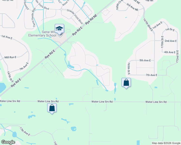 map of restaurants, bars, coffee shops, grocery stores, and more near 317 Rye Road East in Bradenton
