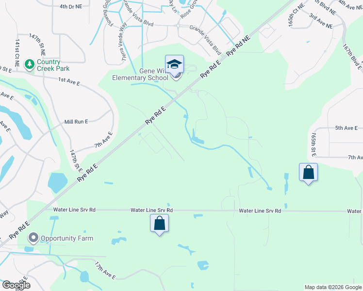 map of restaurants, bars, coffee shops, grocery stores, and more near 319 Rye Road East in Bradenton