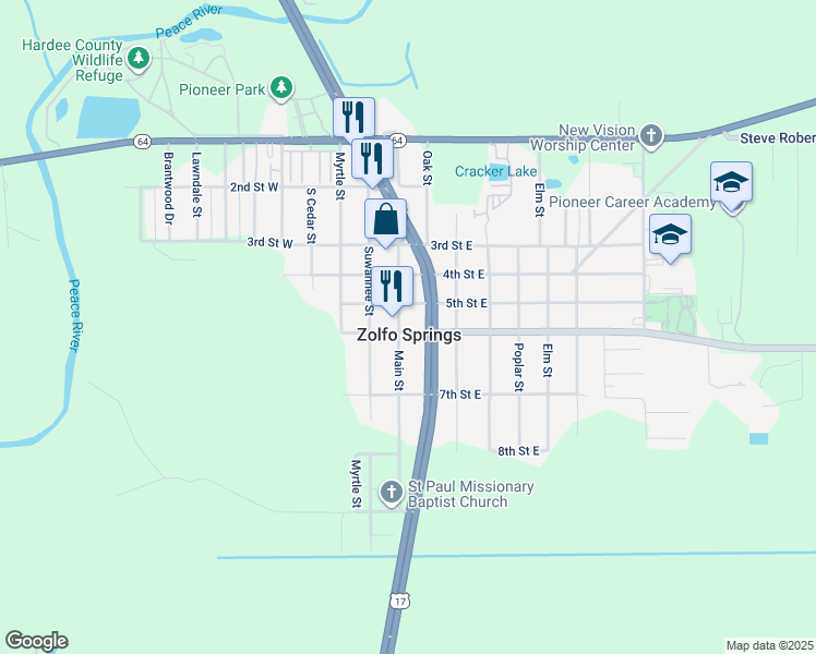 105 Florida 66, Zolfo Springs FL Walk Score