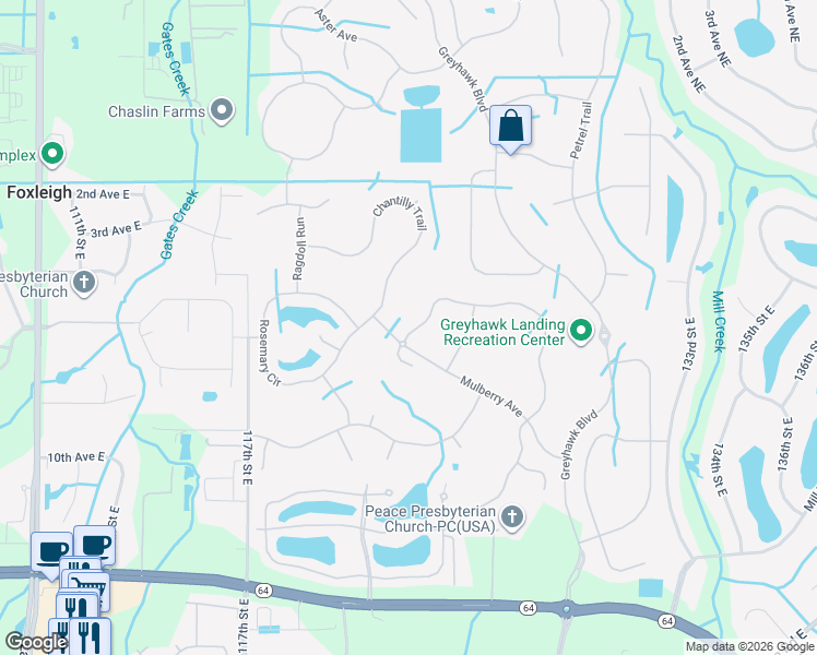 map of restaurants, bars, coffee shops, grocery stores, and more near 508 Honeyflower Loop in Bradenton