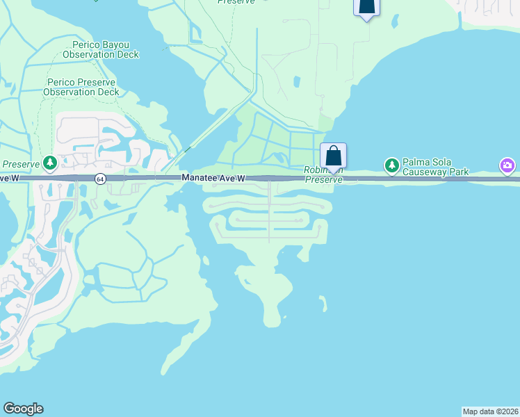 map of restaurants, bars, coffee shops, grocery stores, and more near 10312 Sandpiper Road West in Bradenton