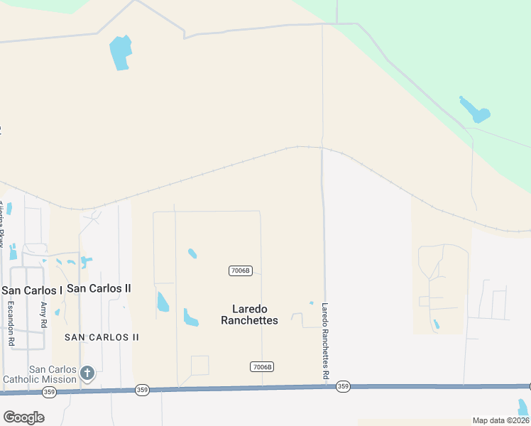 map of restaurants, bars, coffee shops, grocery stores, and more near 269 Ranch Road 7006B in Laredo