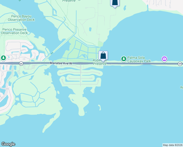 map of restaurants, bars, coffee shops, grocery stores, and more near 10016 Sandpiper Road East in Bradenton