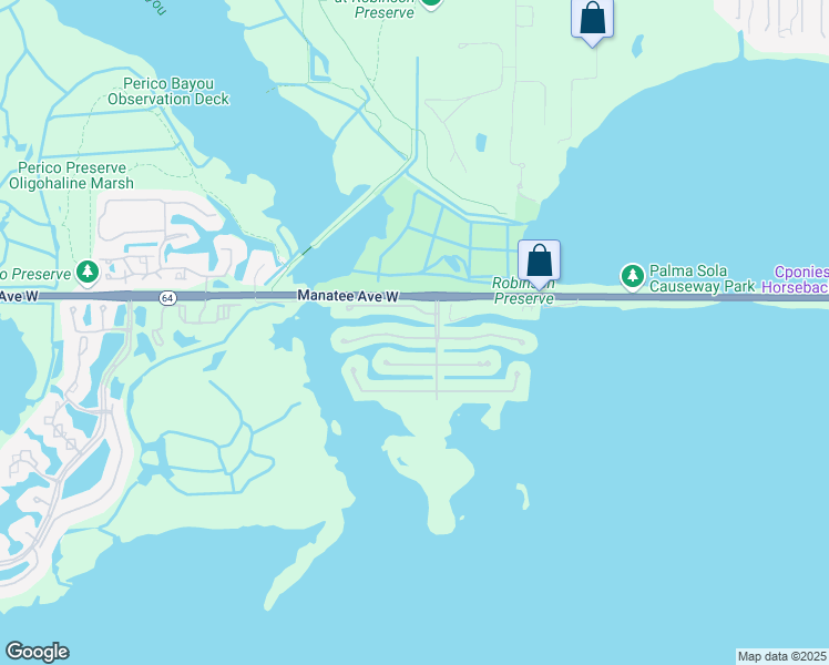 map of restaurants, bars, coffee shops, grocery stores, and more near 10312 Sandpiper Road West in Bradenton