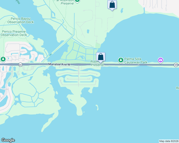 map of restaurants, bars, coffee shops, grocery stores, and more near 10016 Sandpiper Road East in Bradenton