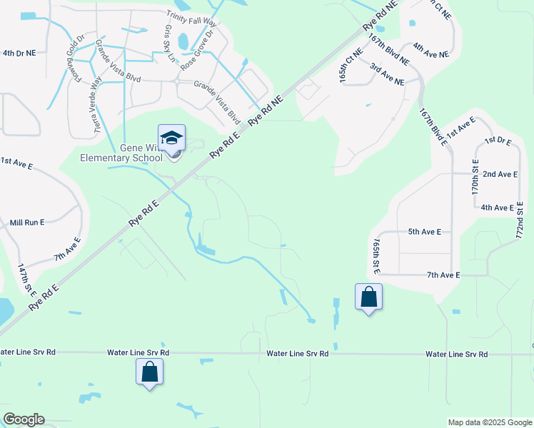 map of restaurants, bars, coffee shops, grocery stores, and more near 161 Rye Road East in Bradenton