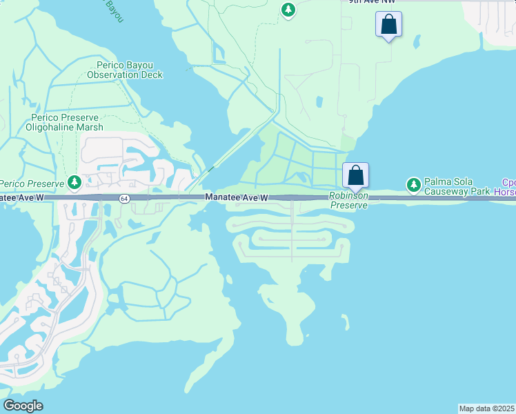 map of restaurants, bars, coffee shops, grocery stores, and more near 10437 Waterbird Way in Bradenton