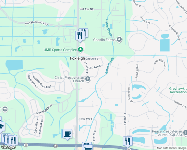 map of restaurants, bars, coffee shops, grocery stores, and more near 11127 4th Avenue East in Bradenton