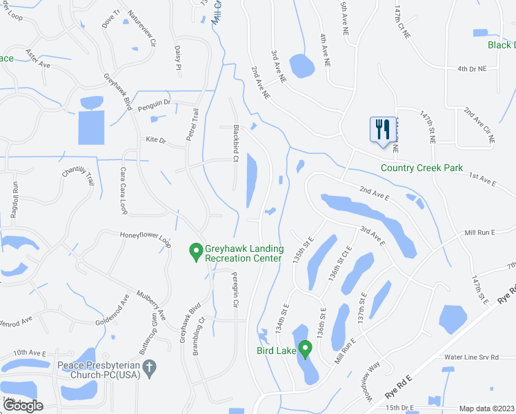 map of restaurants, bars, coffee shops, grocery stores, and more near 506 133rd Street East in Bradenton