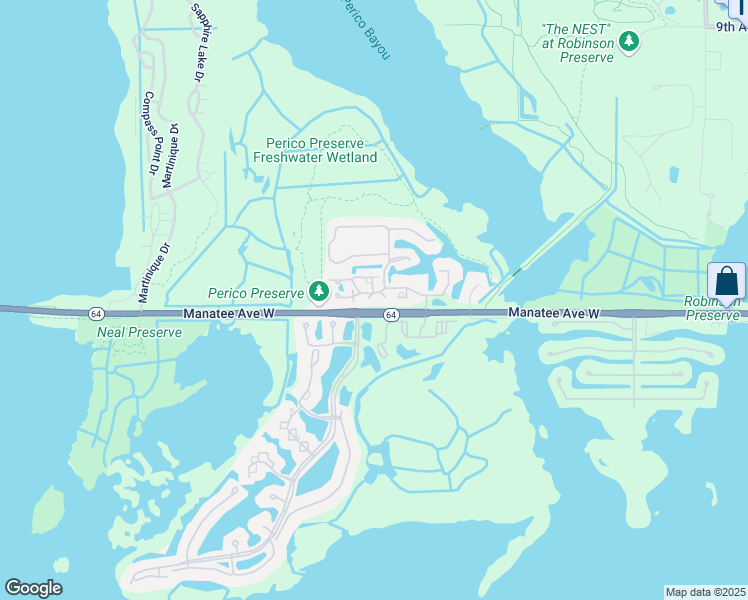 map of restaurants, bars, coffee shops, grocery stores, and more near 11101 Auston Court in Bradenton