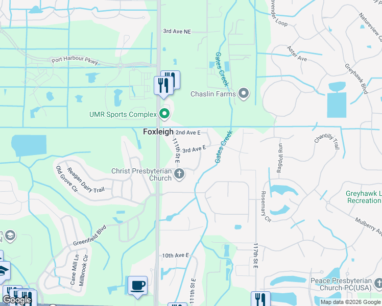 map of restaurants, bars, coffee shops, grocery stores, and more near 11127 4th Avenue East in Bradenton