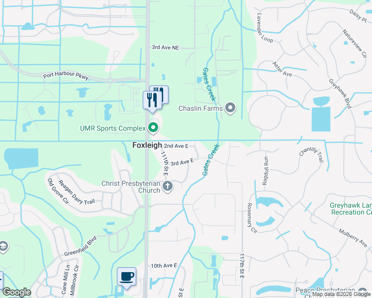 map of restaurants, bars, coffee shops, grocery stores, and more near 11138 2nd Avenue East in Bradenton