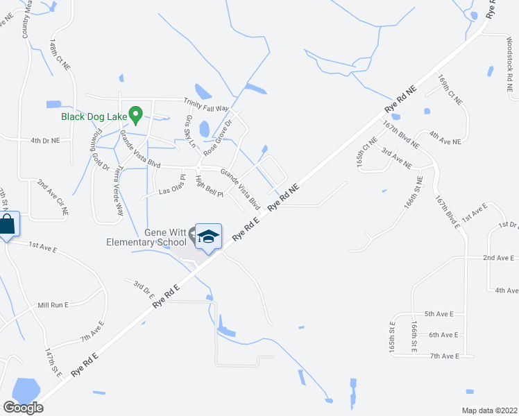 map of restaurants, bars, coffee shops, grocery stores, and more near Grande Vista Boulevard in Bradenton