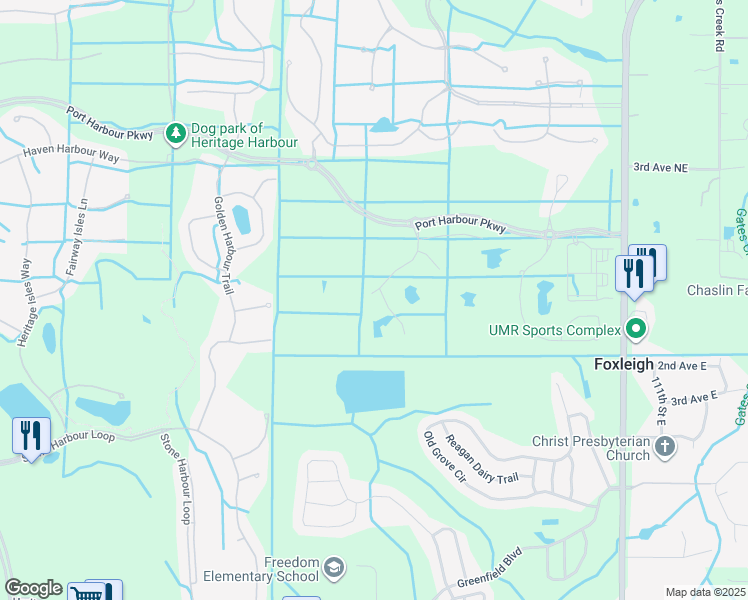 map of restaurants, bars, coffee shops, grocery stores, and more near 10008 Rembrandt Way in Bradenton