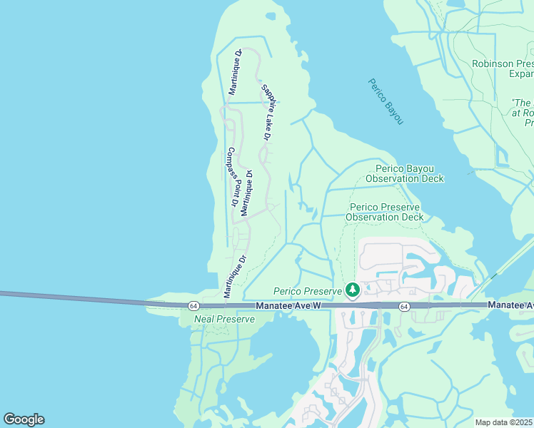 map of restaurants, bars, coffee shops, grocery stores, and more near 330 Sapphire Lake Drive in Bradenton