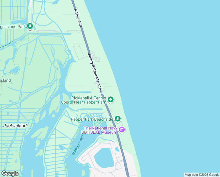 map of restaurants, bars, coffee shops, grocery stores, and more near 3708 North Highway A1A in Fort Pierce
