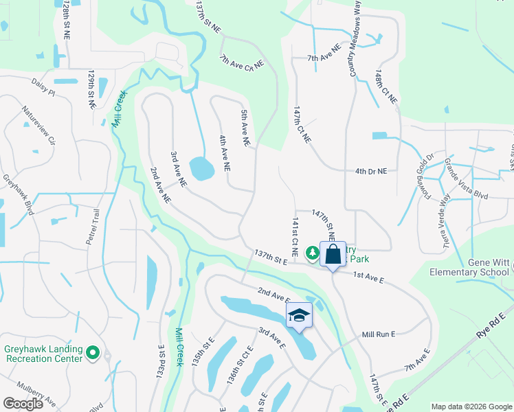 map of restaurants, bars, coffee shops, grocery stores, and more near 13636 4th Avenue Northeast in Bradenton