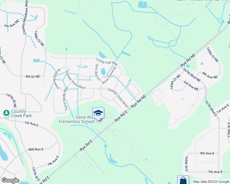 map of restaurants, bars, coffee shops, grocery stores, and more near 15725 High Bell Place in Bradenton