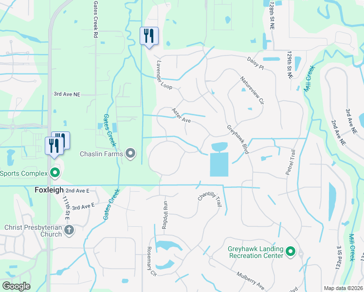 map of restaurants, bars, coffee shops, grocery stores, and more near 356 Snapdragon Loop in Bradenton