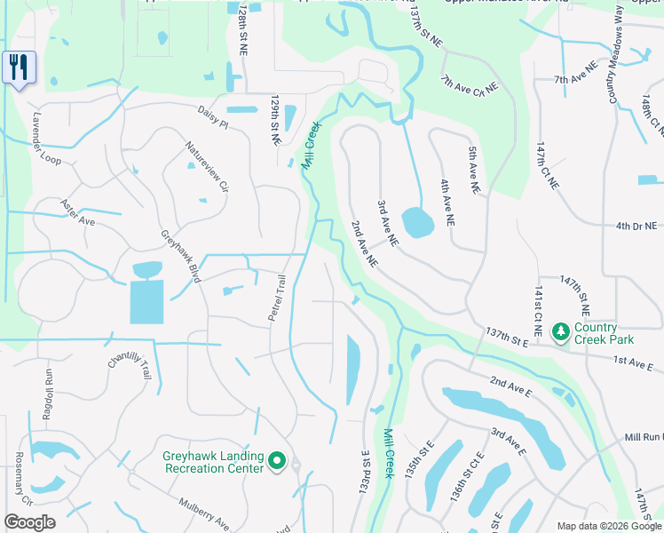map of restaurants, bars, coffee shops, grocery stores, and more near 303 Blackbird Court in Bradenton