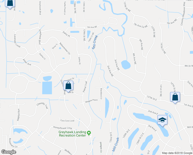 map of restaurants, bars, coffee shops, grocery stores, and more near 303 Blackbird Court in Bradenton
