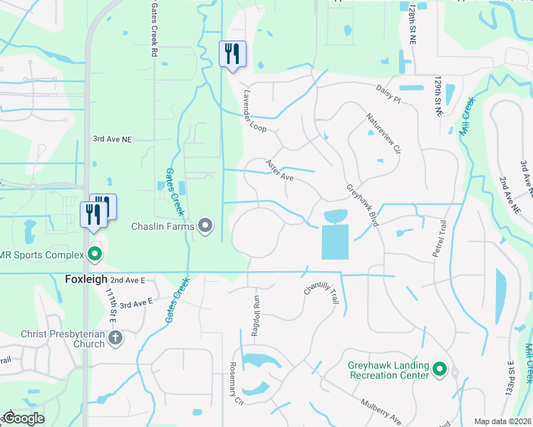 map of restaurants, bars, coffee shops, grocery stores, and more near 376 Snapdragon Loop in Bradenton