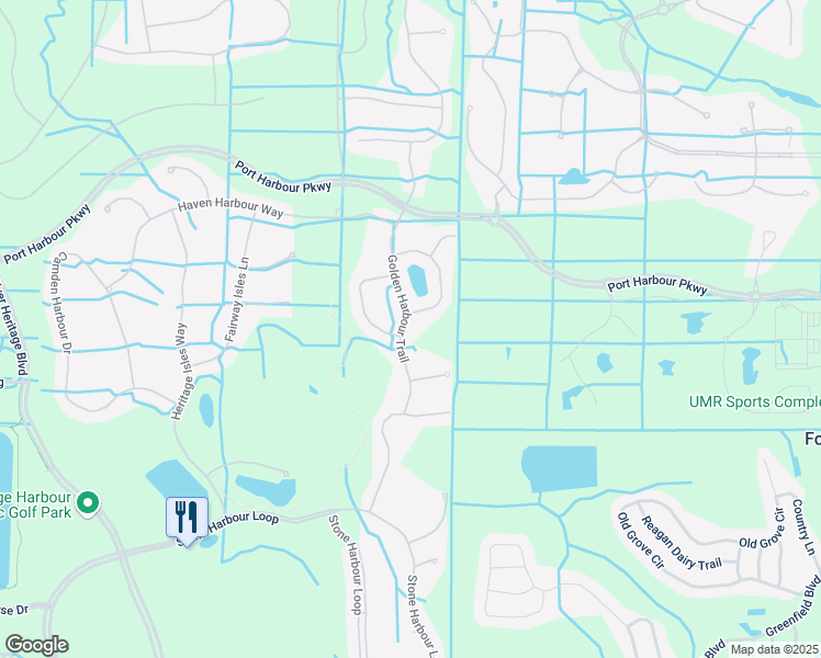 map of restaurants, bars, coffee shops, grocery stores, and more near 259 Golden Harbour Trail in Bradenton