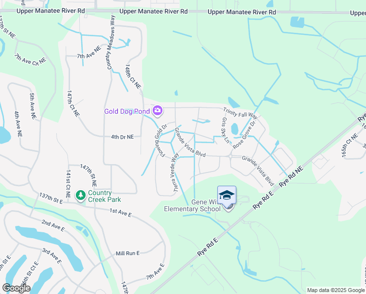 map of restaurants, bars, coffee shops, grocery stores, and more near 364 Grand Vista Boulevard in Bradenton