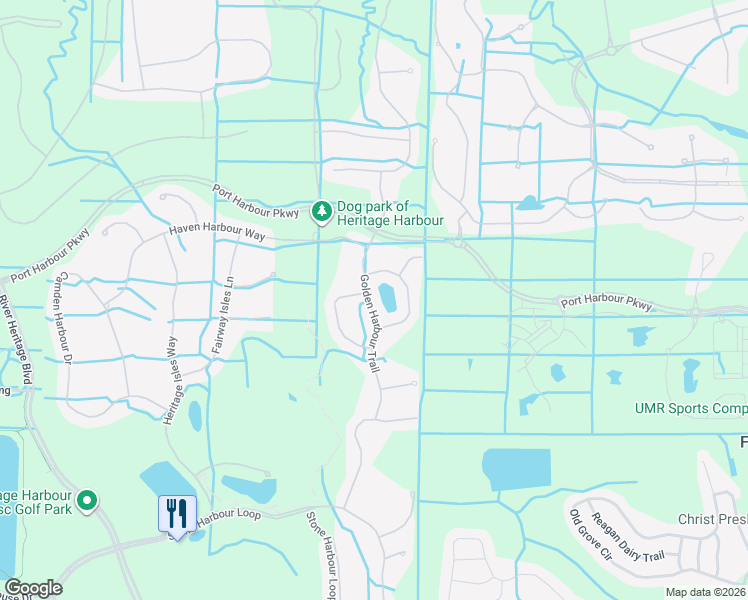 map of restaurants, bars, coffee shops, grocery stores, and more near 227 Golden Harbour Trail in Bradenton