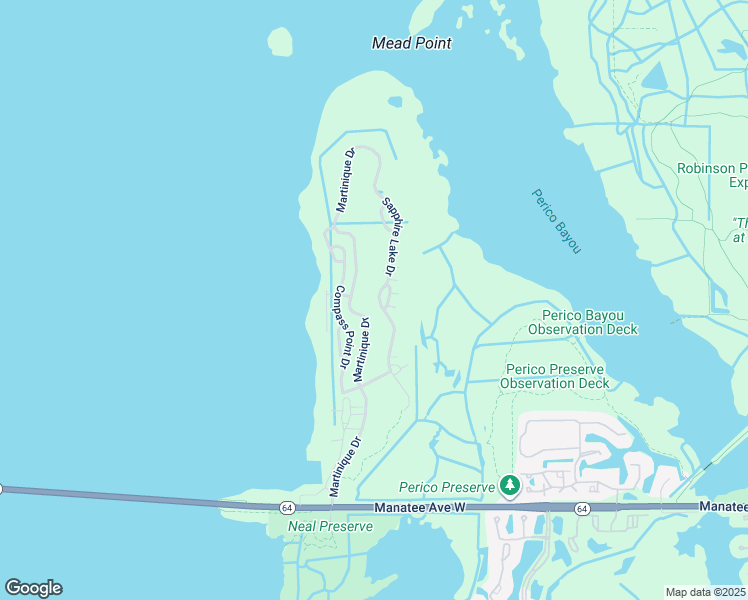 map of restaurants, bars, coffee shops, grocery stores, and more near 276 Sapphire Lake Drive in Bradenton