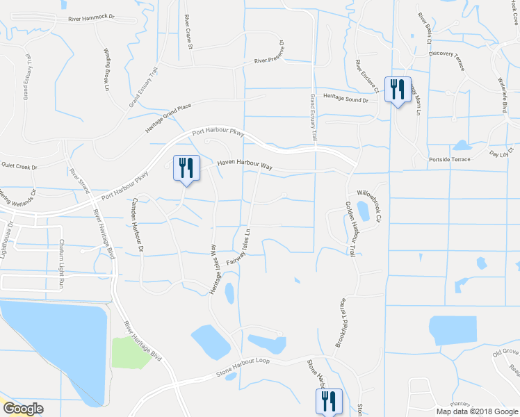 map of restaurants, bars, coffee shops, grocery stores, and more near 8214 Summer Greens Terrace in Bradenton