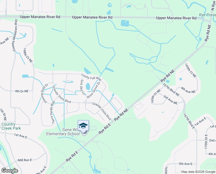 map of restaurants, bars, coffee shops, grocery stores, and more near 15535 Trinity Fall Way in Bradenton