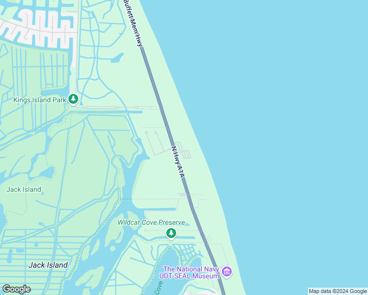 map of restaurants, bars, coffee shops, grocery stores, and more near 3880 Florida A1A in Fort Pierce