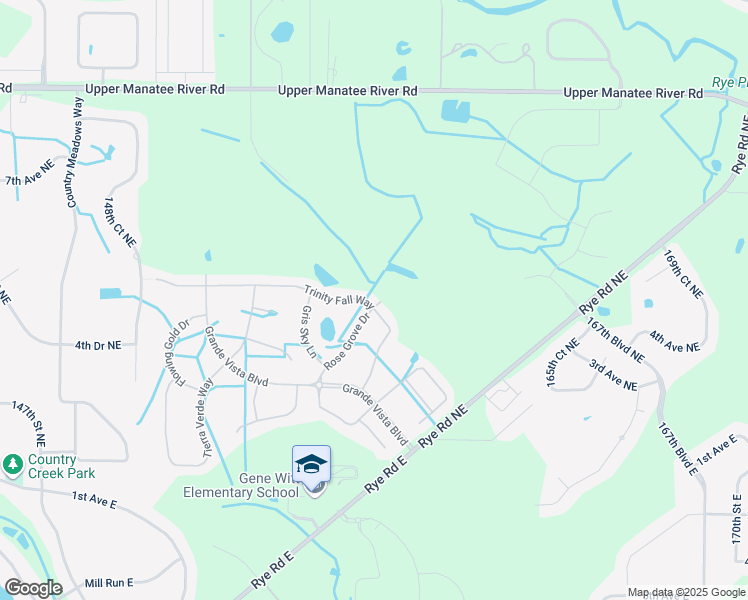 map of restaurants, bars, coffee shops, grocery stores, and more near 15463 Trinity Fall Way in Bradenton