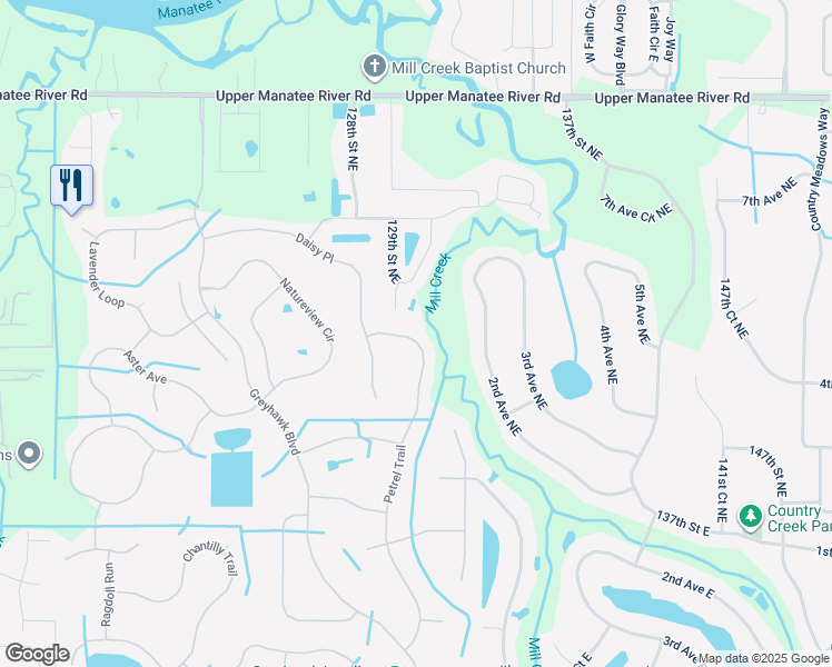 map of restaurants, bars, coffee shops, grocery stores, and more near 231 Petrel Trail in Bradenton