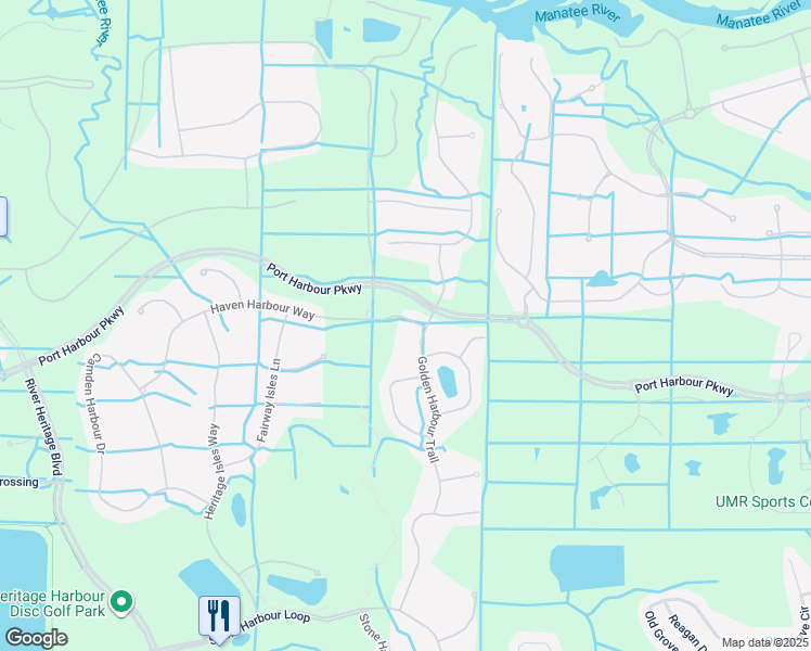 map of restaurants, bars, coffee shops, grocery stores, and more near 8810 Haven Harbour Way in Bradenton