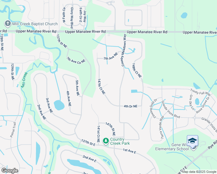 map of restaurants, bars, coffee shops, grocery stores, and more near 14723 5th Terrace Northeast in Bradenton