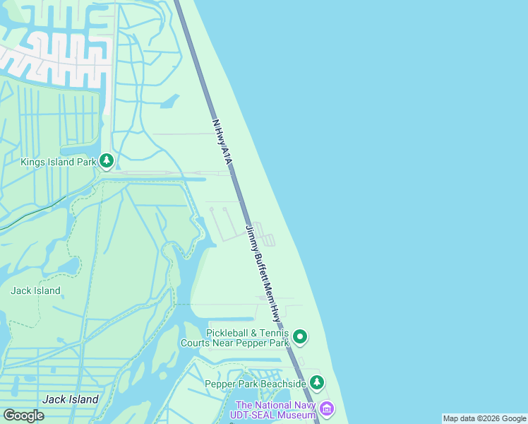 map of restaurants, bars, coffee shops, grocery stores, and more near 3920 North Highway A1A in Fort Pierce