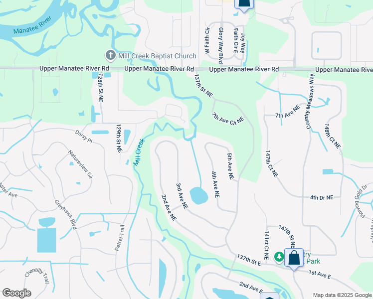 map of restaurants, bars, coffee shops, grocery stores, and more near 13421 3rd Avenue Northeast in Bradenton