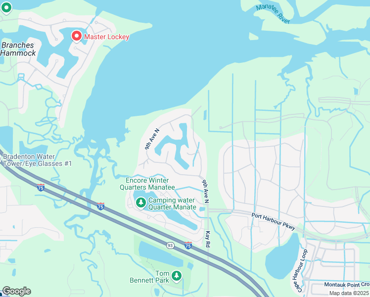 map of restaurants, bars, coffee shops, grocery stores, and more near 6189 9th Avenue Circle Northeast in Bradenton