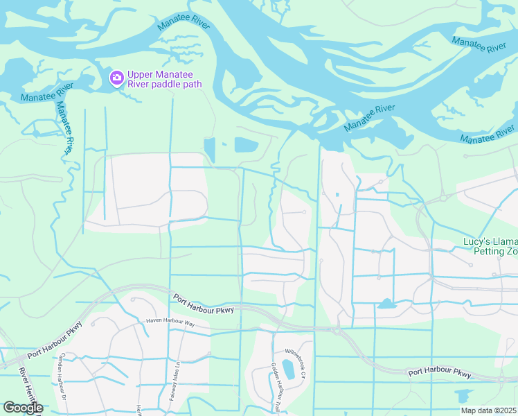 map of restaurants, bars, coffee shops, grocery stores, and more near 443 Grand Preserve Cove in Bradenton