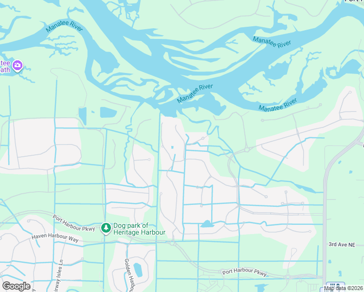 map of restaurants, bars, coffee shops, grocery stores, and more near 927 River Basin Court in Bradenton