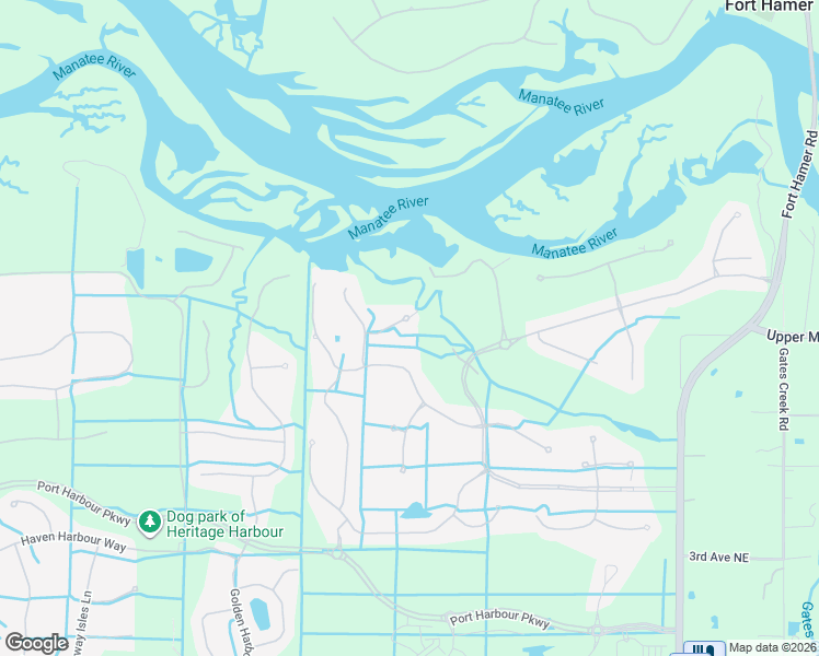 map of restaurants, bars, coffee shops, grocery stores, and more near 9711 Sea Turtle Terrace in Bradenton