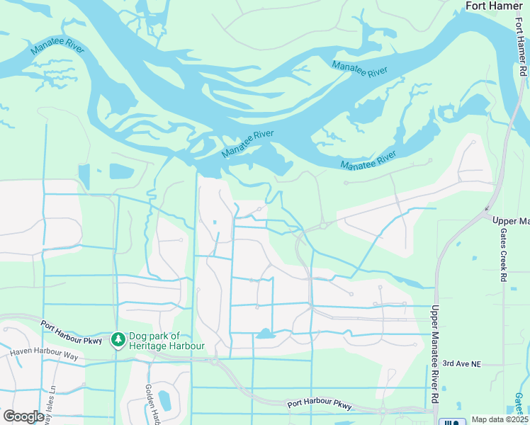 map of restaurants, bars, coffee shops, grocery stores, and more near 9711 Sea Turtle Terrace in Bradenton