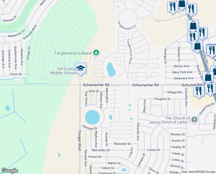 map of restaurants, bars, coffee shops, grocery stores, and more near 4343 1st Street in Sebring