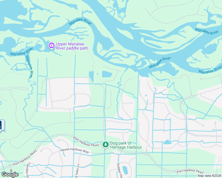 map of restaurants, bars, coffee shops, grocery stores, and more near 531 Grand Preserve Cove in Bradenton